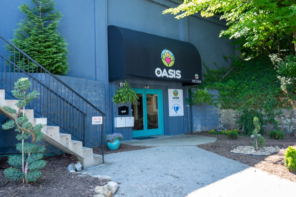 Front entrance of oasis recovery center
